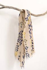 Shokunin Collection Hand-printed Chusen Japanese TEWSEN Tenugui Short Scarf - Amanogawa Milky Way
